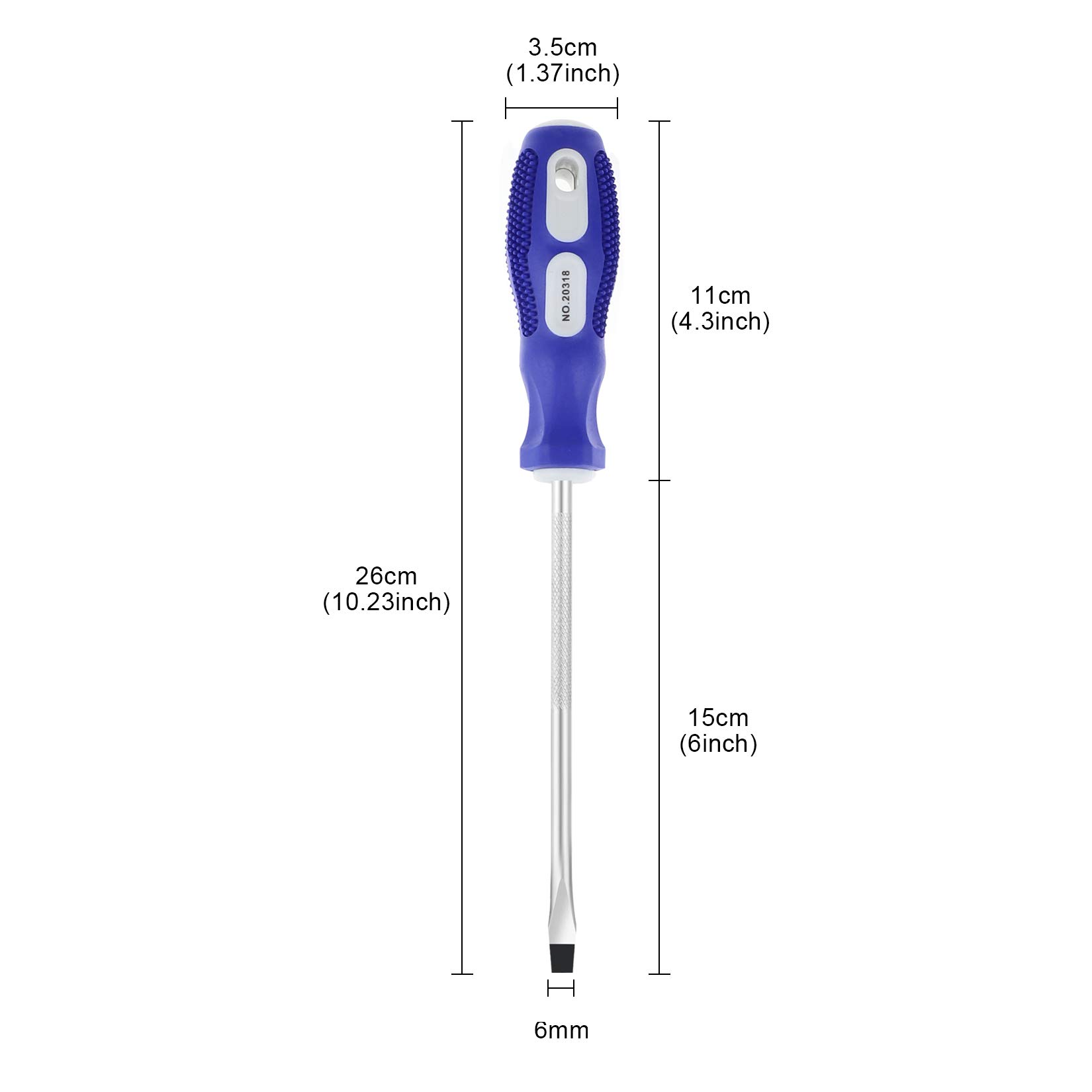 IEBUOBO Slotted and Phillips Screwdriver PH2 6